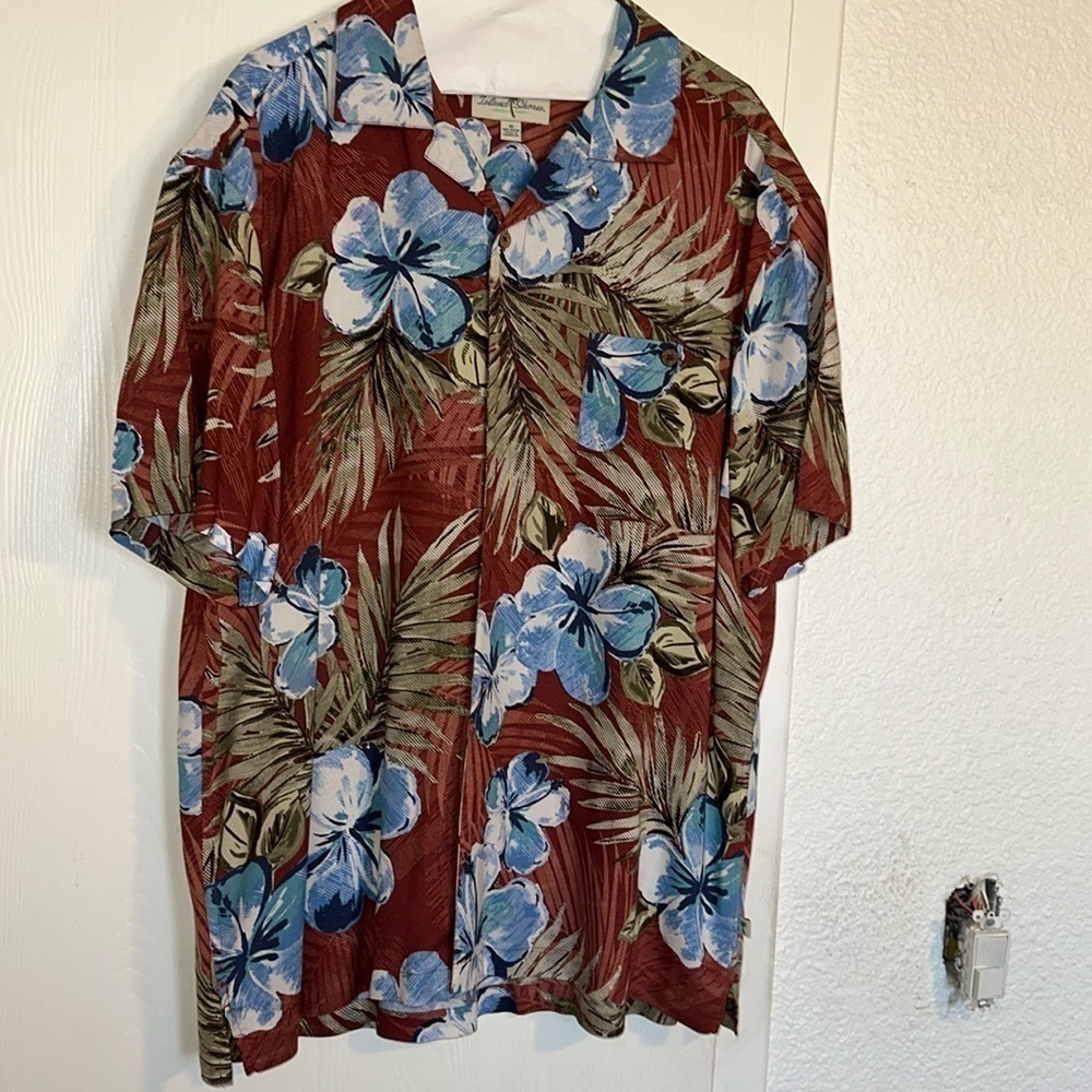 Island Shores tropical men’s shirt size XL EUC